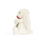 Jellycat Bashful Cream Bunny With Rose Soft Stuffed Plush 31cm 12.2inches