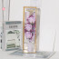 Tall Rose Flower Bouquet Mother's Day Graduation Gift In Clear Box 32cm 12.6inches Pink Purple Blue Red
