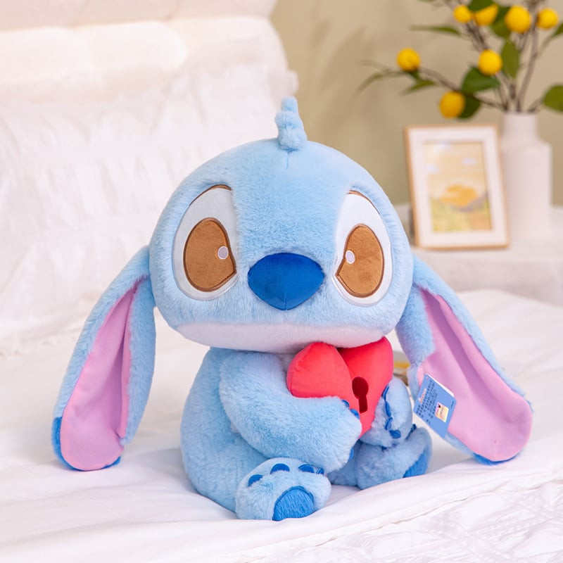 Valentines Stitch Heart Lock Plush 38cm 15inches