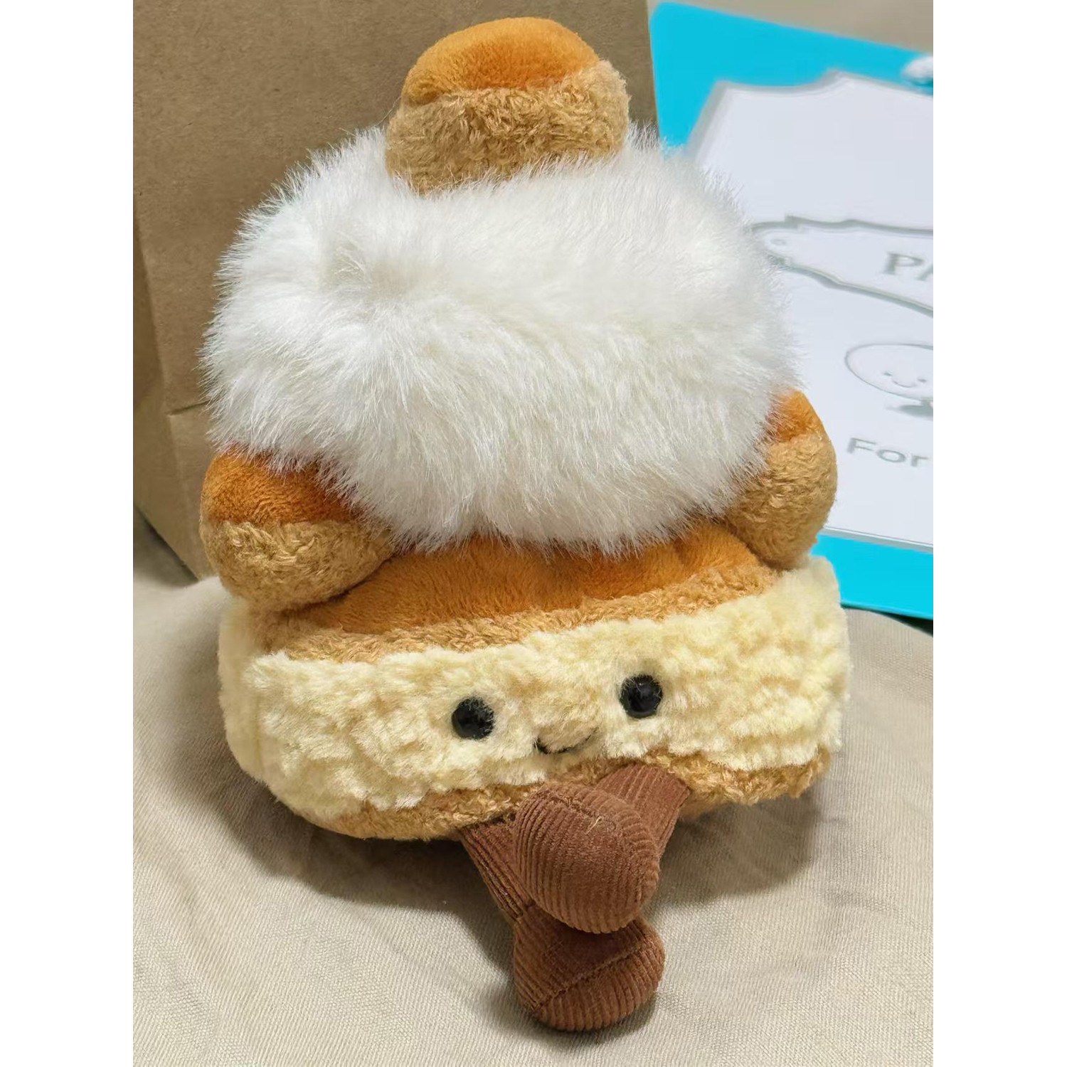 Jellycat Amusables Paris Patisserie Mirielle St Honoré Cake Soft Stuffed Plush