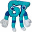 Steal A Brainrot 67 Blue Plush Toy 25cm 10inches