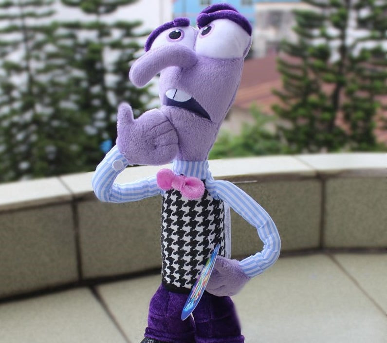 Disney Pixar Inside Out Fear Plush 30cm Stuffed Toy 12 inches