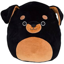 Squishmallows Mateo Black Rottweiler Plush Toy 20cm 7.87inches