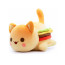 Mee Meows Cheeseburger Cat Soft Stuffed Plush 20cm 7.8inches