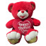 Mother's Day Bear Soft Stuffed Plush Red
