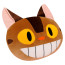 Catbus Face From Totoro Plush Toy