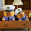 Cute Capybara in Police Outfit Soft Stuffed Plush Multiple Sizes
