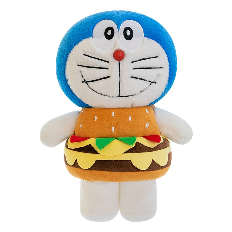 Doraemon Hamburger Soft Stuffed Plush Multiple Sizes
