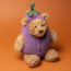 Jellycat Bartholomew Bear Aubergine Soft Stuffed Plush 26cm 10.23inches