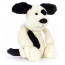 Jellycat Amuseables Bashful Black & Cream Puppy Medium Soft Stuffed Plush 30cm 11.81inches