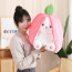 Transformable Strawberry Bunny Plush Toy - 18cm 7 inch