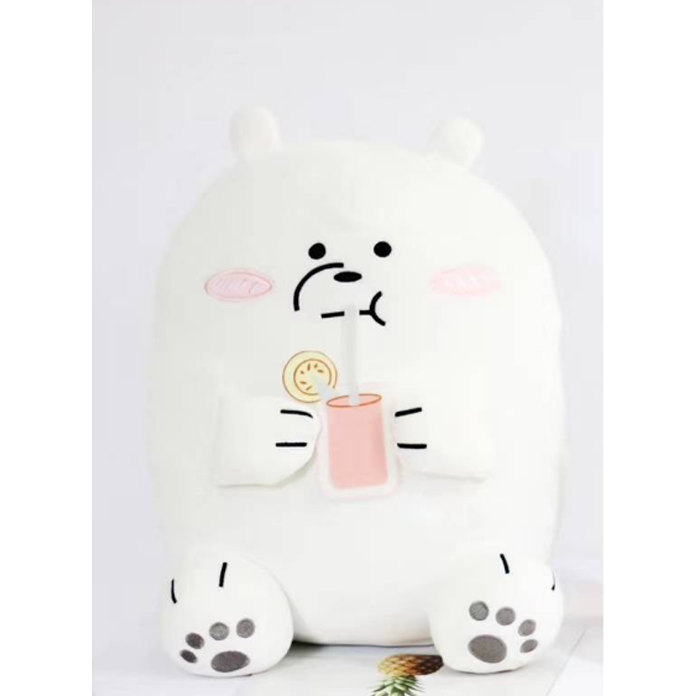 We Bare Bears Ice Bear Sitting Plush 48cm