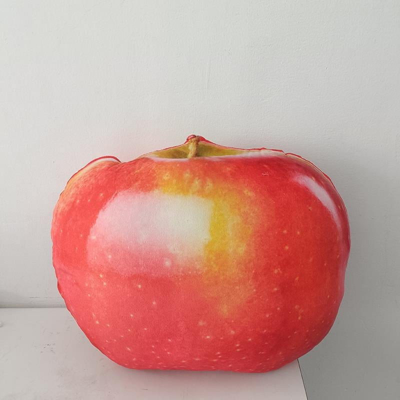 Realistic Fruit Plush Pillow 38cm 14.96inches Red Fuji Apple