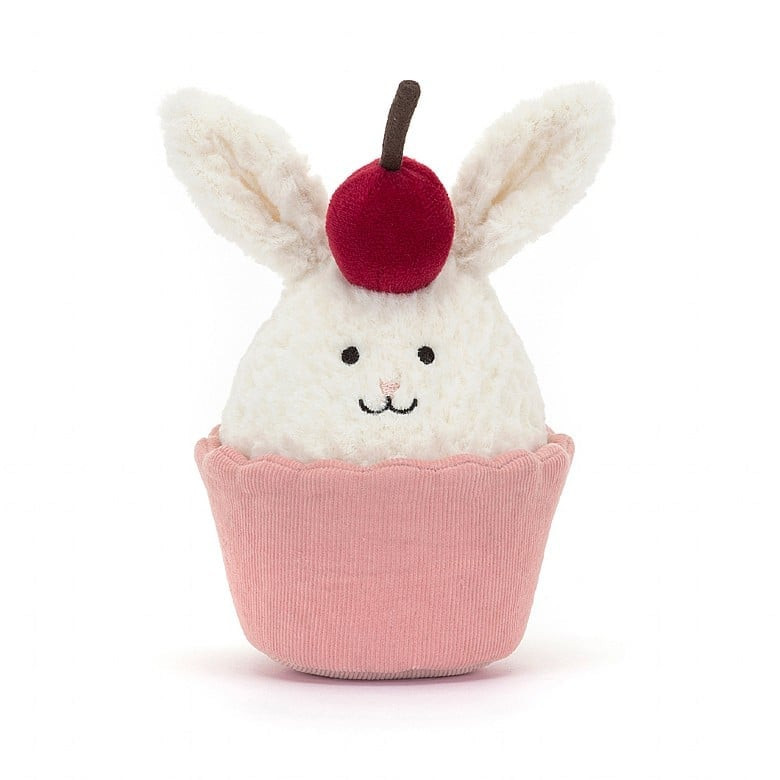 Jellycat Amuseables Dainty Dessert Bunny Cupcake Soft Stuffed Plush 14cm 5.51inches