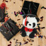 Graduation Panda Bear With Bow Tie Soft Stuffed Plush Red 26cm 10.24inches