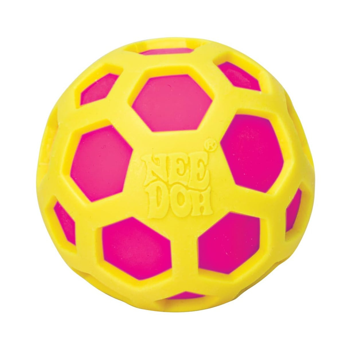 NeeDoh Atomic Squeeze Sensory Squeeze Toy 6.35cm 2.5inches Yellow