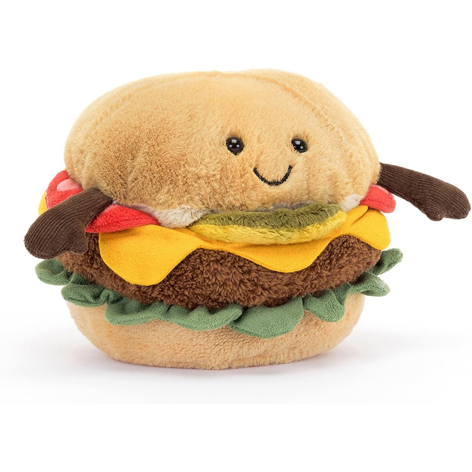Jellycat Amuseables Burger Soft Stuffed Plush 16cm 6.29inches