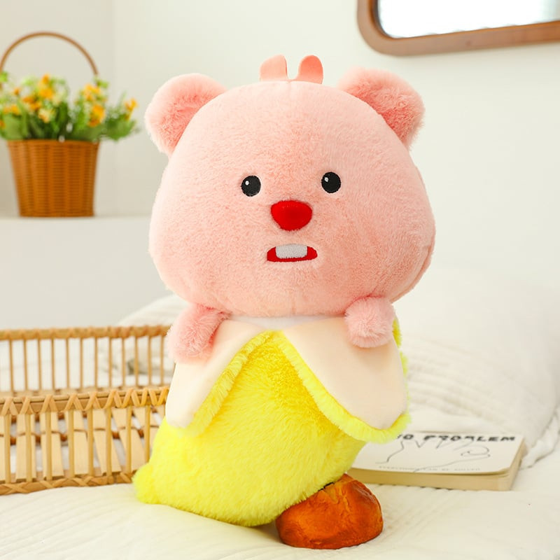 Sanrio Loopy Cute Banana Soft Stuffed Plush Multiple Sizes