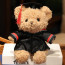 Fluffy Graduation Bear with Robe Soft Stuffed Plush 23cm 9 inches Yellow Blue Pink Red