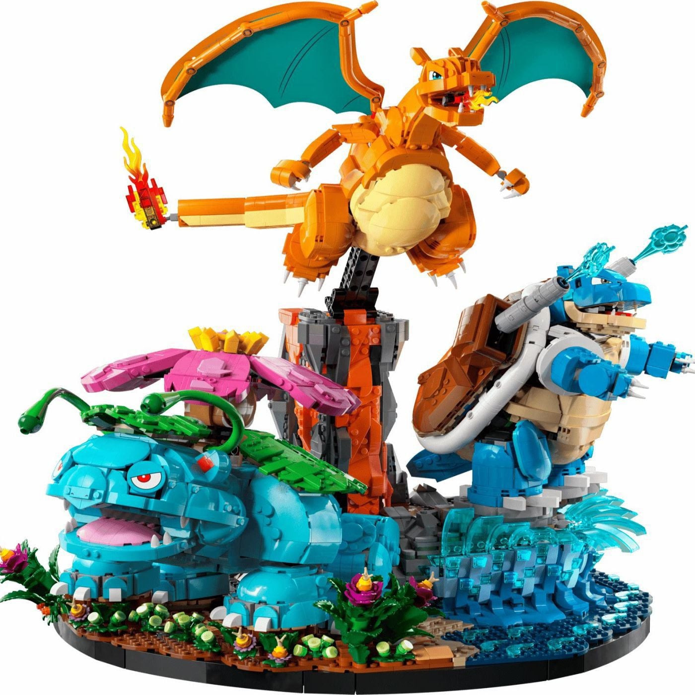 Pokémon Venusaur, Charizard and Blastoise 72153 Brick Building Kit