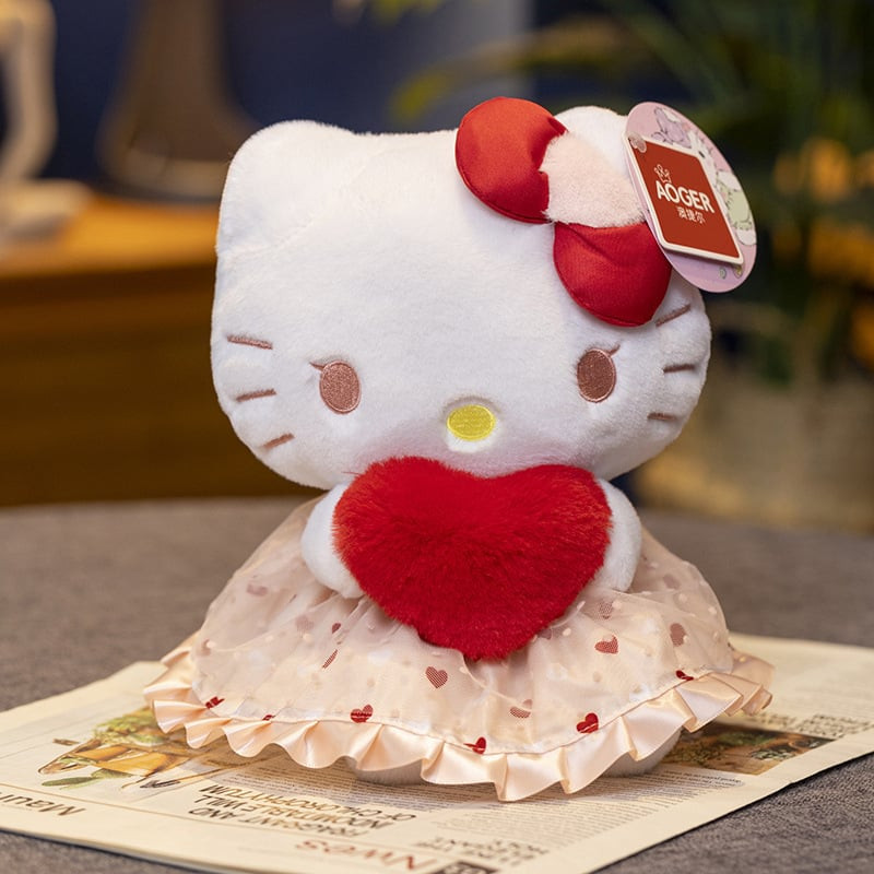 Valentines Sanrio Hello Kitty Heart Plush 20cm 7.8inches