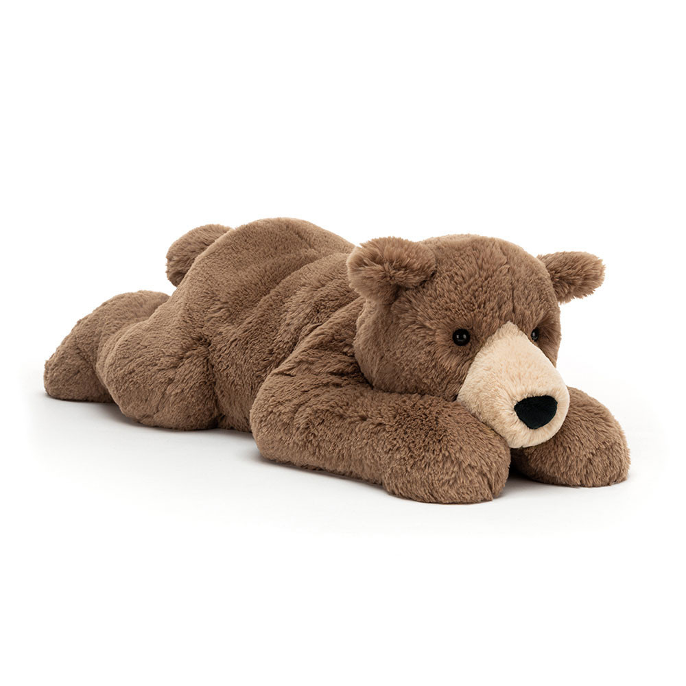 Jellycat Woody Bear Lying Soft Stuffed Plush 50cm 19.68inches
