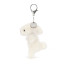 Jellycat Bashful Bunny Cream Bag Charm 8cm 3.14inches