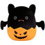 Squishmallows Emily the Bat in Pumpkin Plush Toy 20cm 7.87inches