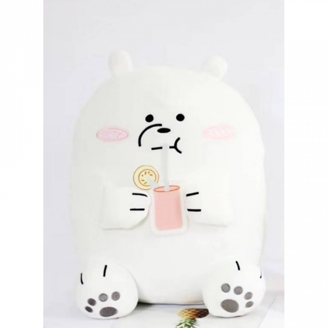 We Bare Bears Ice Bear Sitting Plush 20cm