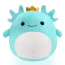 Squishmallows Teal Axolotl With Crown Plush Toy