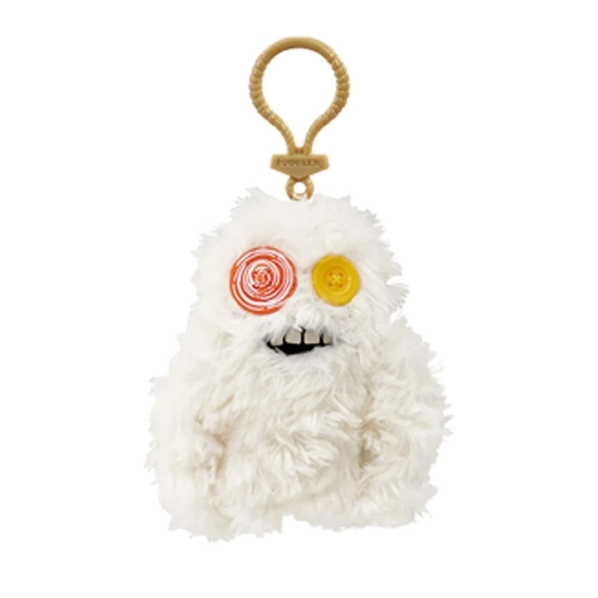 Zuru Fuggler Sasquoosh White Plush Keyring Keychain 12cm 4.7inches
