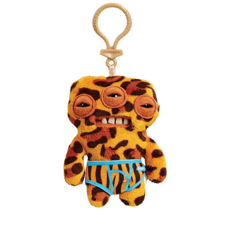 Zuru Fuggler Wave 4 Annoyed Alien Leopard Underwear Plush Keyring Keychain 12cm 4.7inches