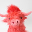 Living Nature Highland Cow Red Plush Toy 25cm 9.8inches