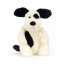 Jellycat Amuseables Bashful Black & Cream Puppy Medium Soft Stuffed Plush 30cm 11.81inches