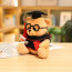 Graduation Bear Small Soft Stuffed Plush Light Brown