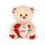 Valentines Te Amo Love Heart Bear Plush Multiple Sizes