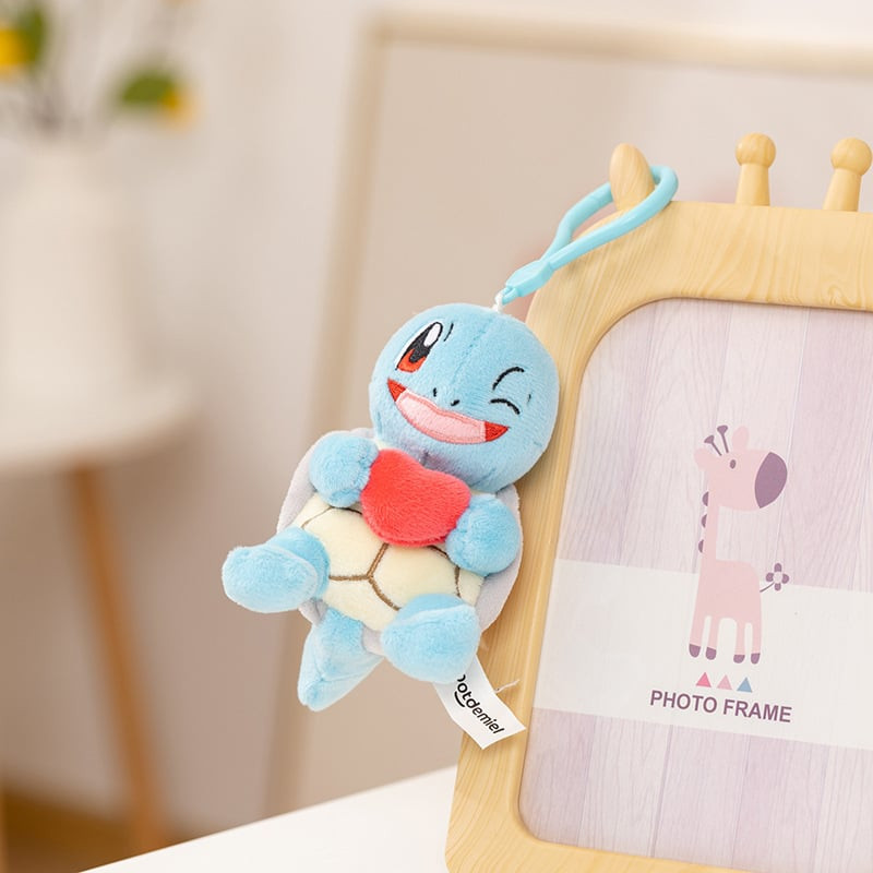 Valentines Pokemon Squirtle Heart Plush Bag Charm 8cm 3.1inches