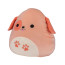 Squishmallows Drella Peach Dog Plush Toy