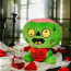 'I Love You For Your Brain'' Zombie Plush Toy 25cm 10inches