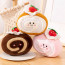 Cute Strawberry Swiss Cake Roll Plush Toy 14cm 5.5inches