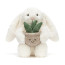 Jellycat Cream Bunny with Plant Soft Stuffed Plush 31cm 12.2inches