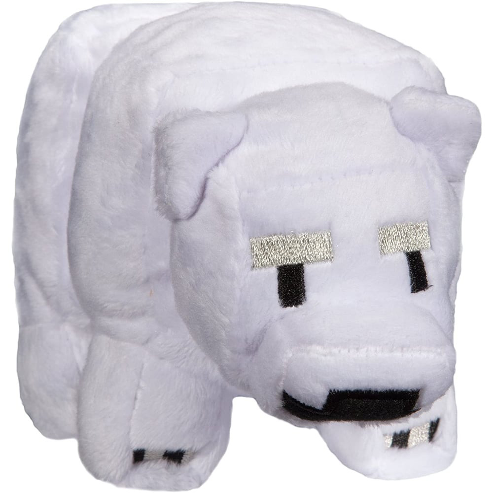 JINX Minecraft Baby Polar Bear Plush Stuffed Toy, 8 Inches