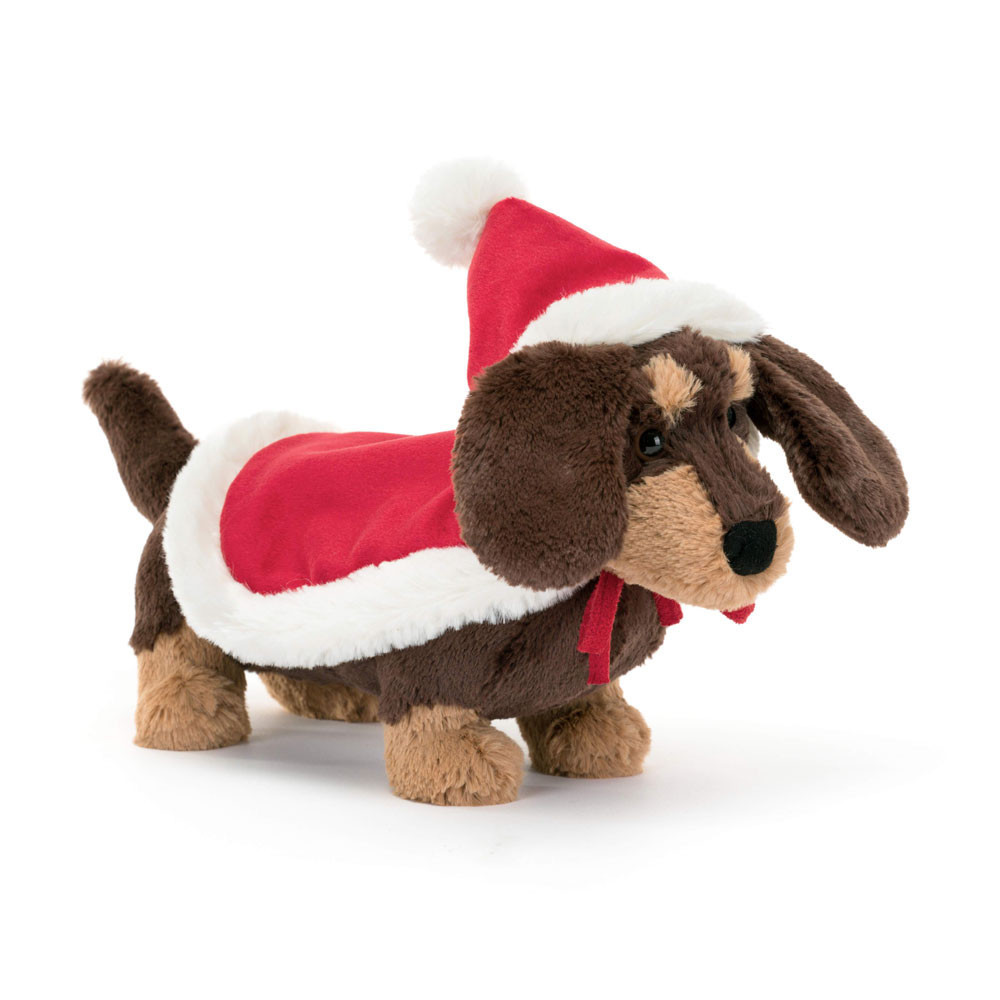 Jellycat Winter Warmer Otto Sausage Dog Soft Stuffed Plush 15cm 5.90inches