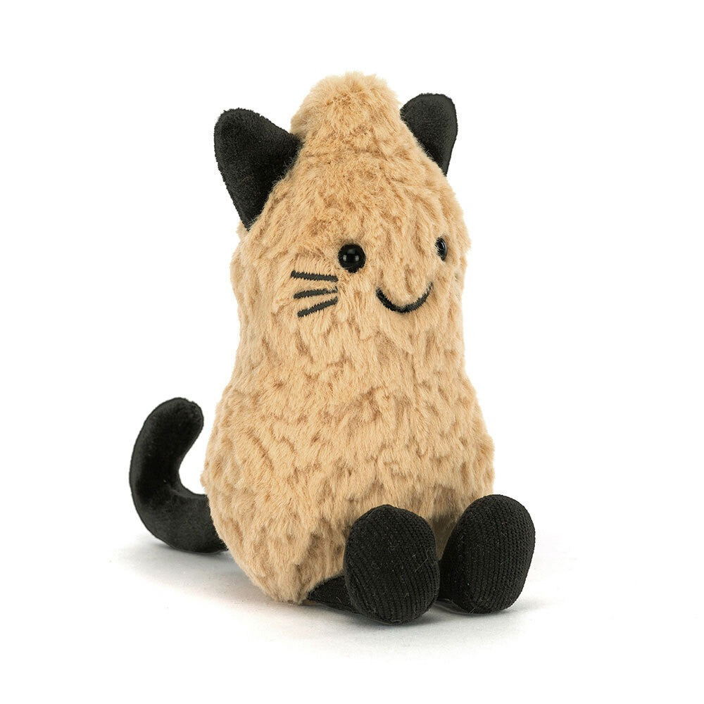 Jellycat Amuseables Peanut Cat Outfit Soft Stuffed Plush 12cm 4.7inches