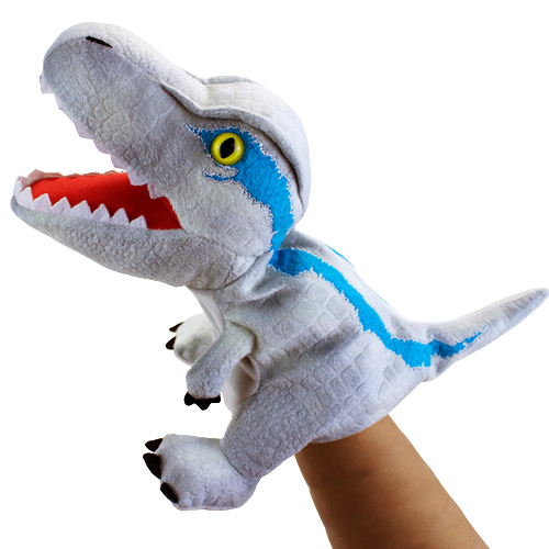 Raptor Hand Puppet Dinosaur Plush Toy