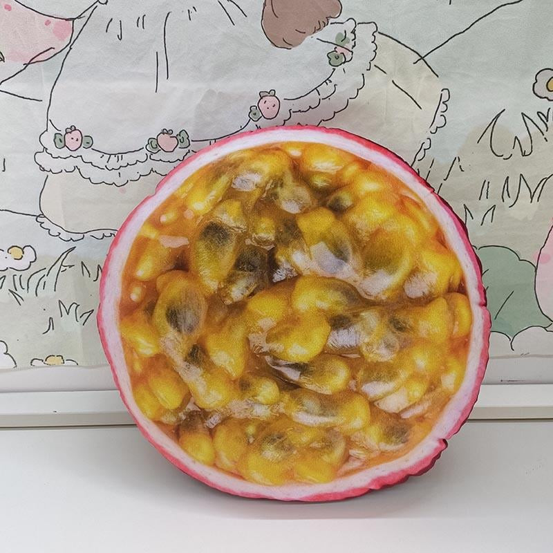 Realistic Fruit Plush Pillow 38cm 14.96inches Passion Fruit