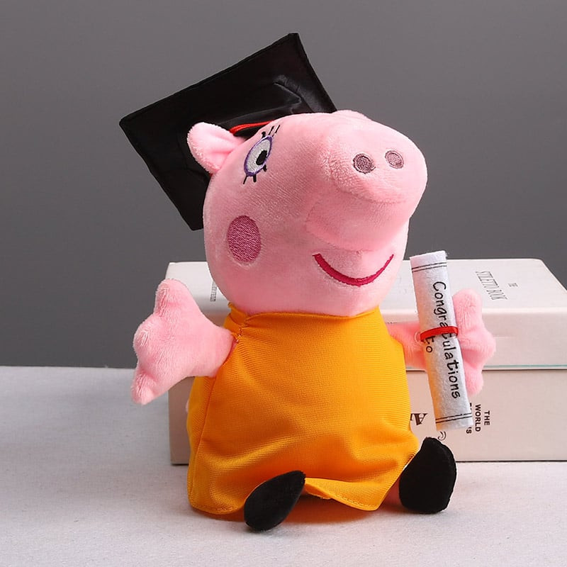 Peppa Pig Graduation Soft Stuffed Plush 22cm 8.66inches