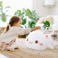 White Open Eyes Cat Plush Toy 35cm 13.77inches