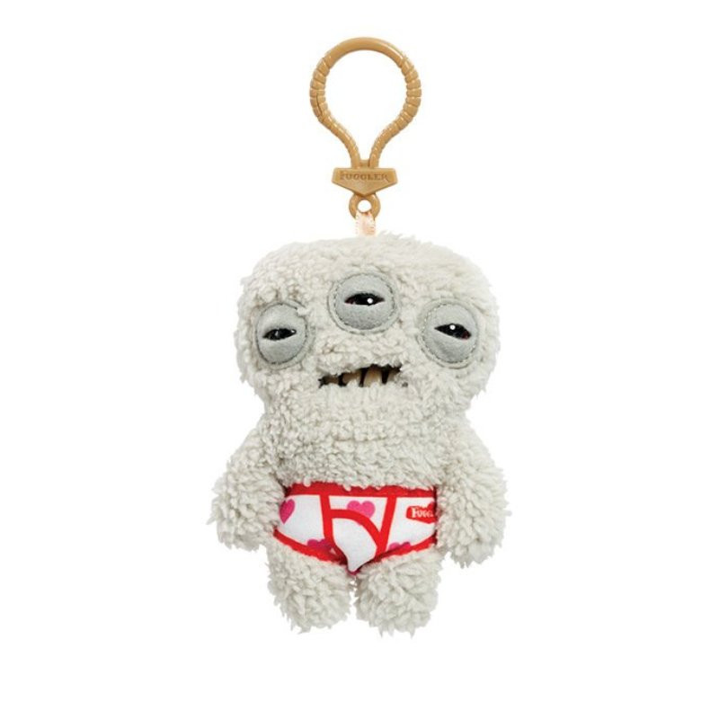 Zuru Fuggler Wave 4 Annoyed Alien Gray Underwear Plush Keyring Keychain 12cm 4.7inches