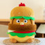 Chicken in Burger Costume Funny Soft Stuffed Plush Multiple Sizes
